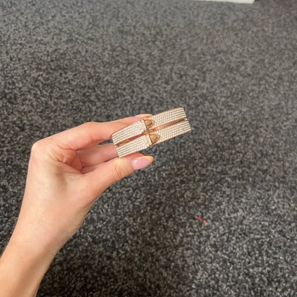 Swarovski rose gold studded bangle - Picture 4 of 5